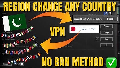 HOW TO CHANGE REGION IN PUBG MOBILE WITHOUT BAN | BEST VPN FOR TURKEY REGION PUBG MOBILE