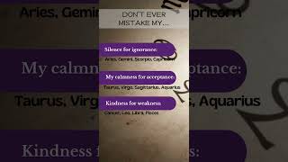Zodiac Power: Don't Ever Mistake My...