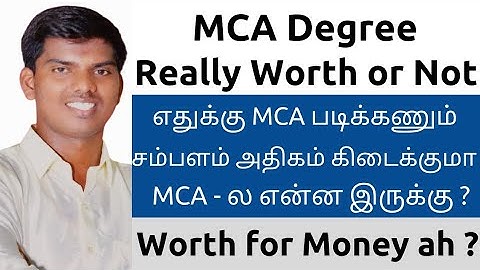 MCA Degree Worth or Not? | High Salary? | Mandatory for Software Jobs? | Tamil