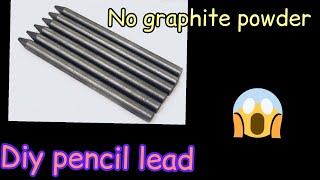 How to make pencil lead at home without graphite powder | DIY homemade pencil lead 100% working.....