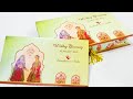 Traditional wedding invitation box and card  harish box and cards