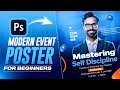 Create a STUNNING Modern Event Design Poster in Photoshop | FREE PSD