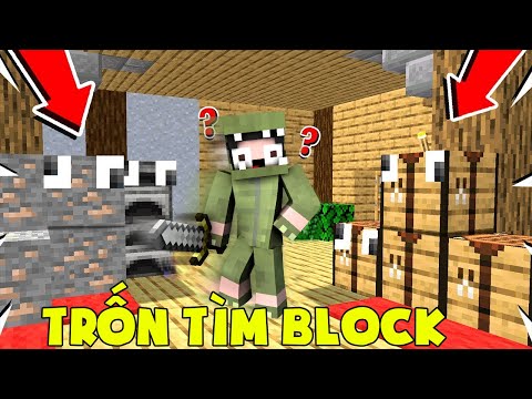 Video MINI GAME : TRÒ CHƠI TRỐN TÌM BLOCK MINECRAFT ** THỬ... - youtube