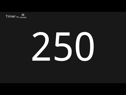 250 Second Countup Timer