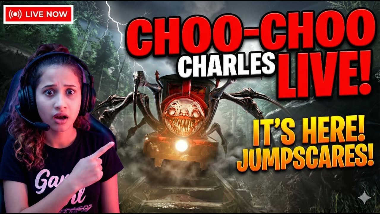 THE SCARIEST TRAIN RIDE! Choo-Choo Charles LIVE Jumpscares! Diya is Live. EPIC 151