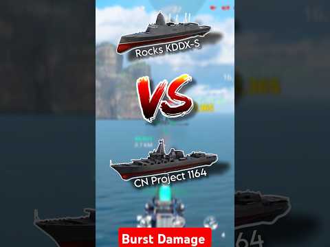 Rocks KDDX-S vs CN Project 1164 Which one 🤔 Better #modernwarships #modernwarshipsupdate #shorts