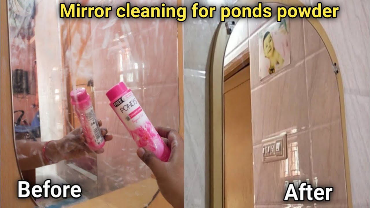 பாண்ட்ஸ் பவுடர் வைத்து எப்படி வீட்டில் உள்ள கண்ணாடியை சுத்தம் செய்வது /mirror tips/Chellakutty Home