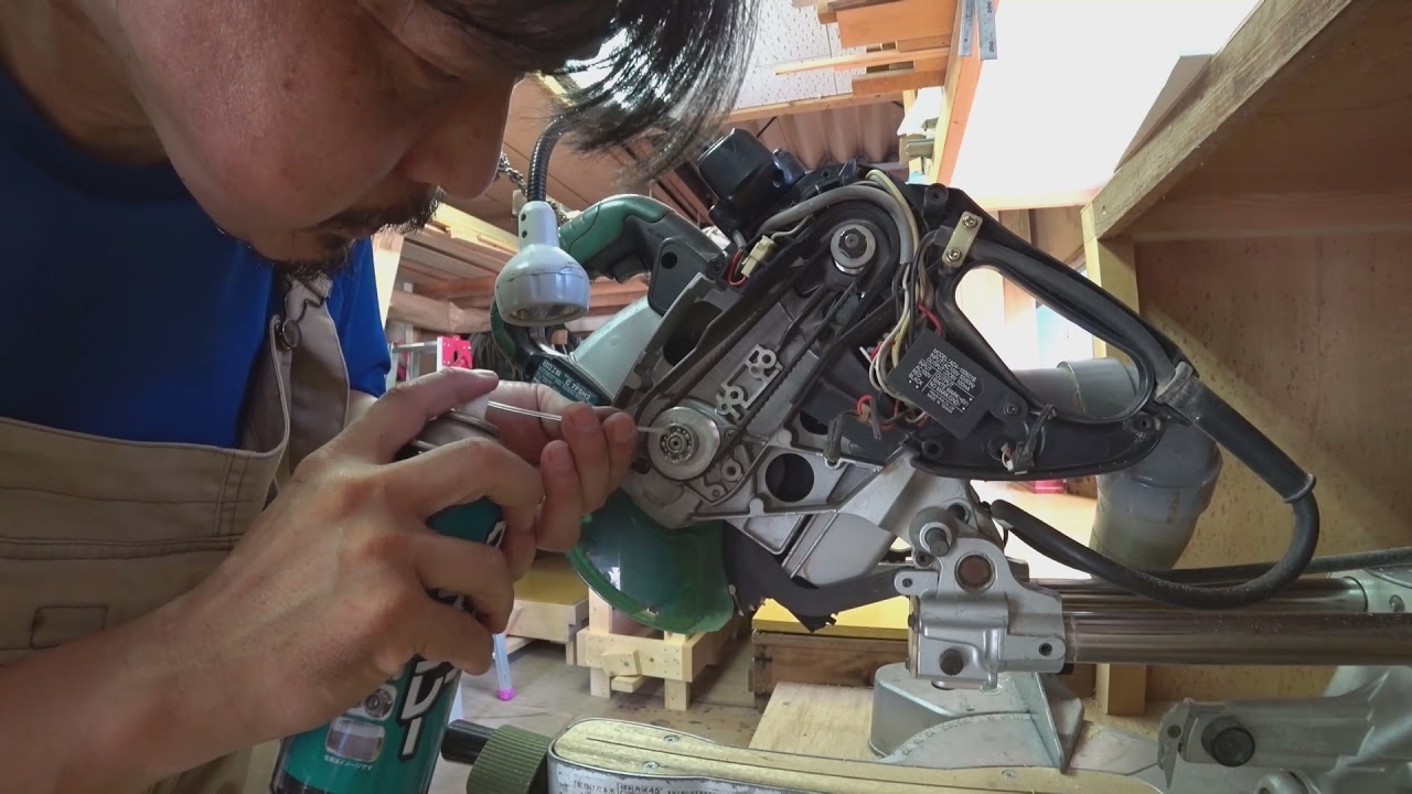 スライド丸鋸（C7FSH2）ベアリングが泣き出した？ 封印ベアリングに 