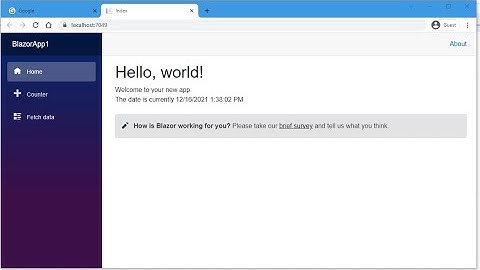 Example of Blazor WASM Hot Reload in Action