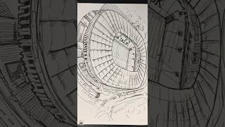 Beşiktaş Stadyumu | Vodafone Park Çizim ✍️ #shorts