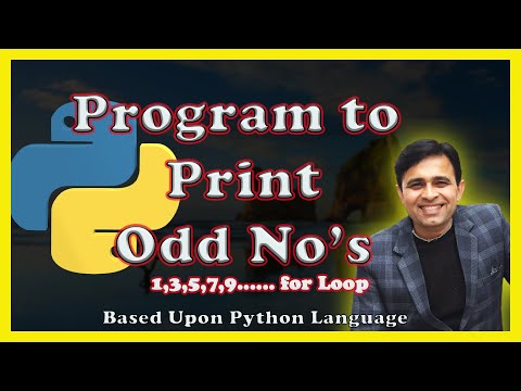 Python program to print Odd Numbers using for loop  (Tutorial 31)