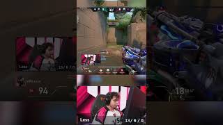 LESS CLUTCH x G2 INSANO! #saadhak #kru #valorant