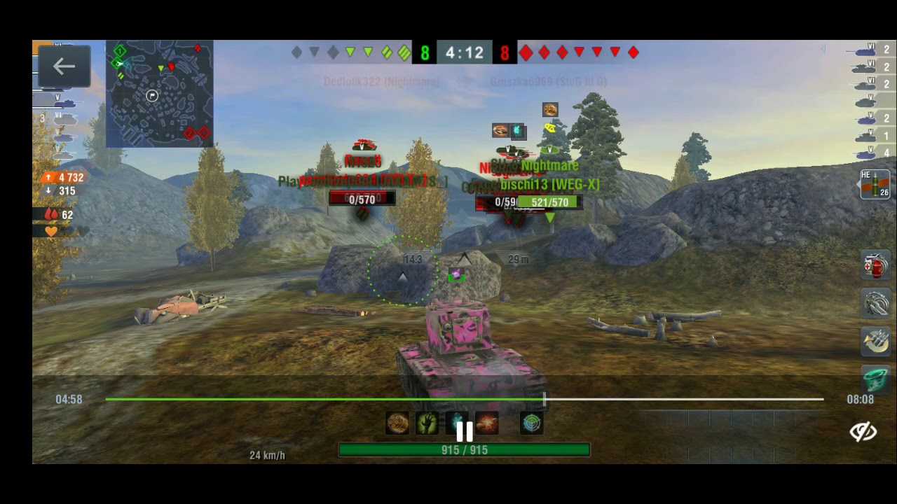 KV-2 - Uprising mode - 7,8k dmg, 9 kills