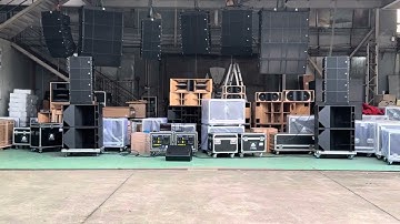 Sound check of TPA Kiva 460 single 10” line array speaker and P181 single 18” subwoofer #linearray