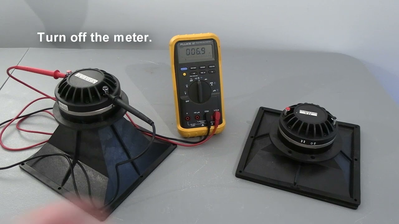 How to Test Speaker Components - Horn Drivers