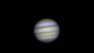 Jupiter telescope view: Jupiter through 8-inch telescope