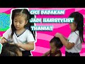 MOP KIDS -  CICI DADAKAN JADI HAIRSTYLIST THANIA!!