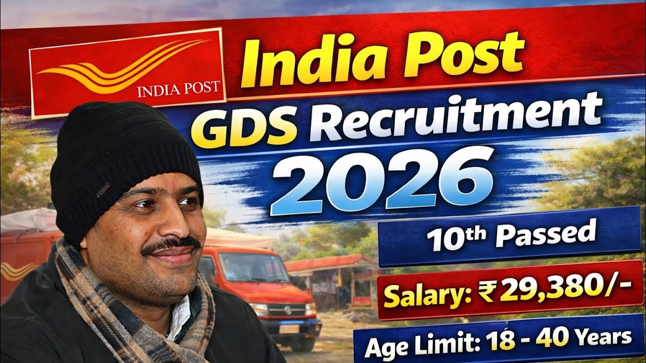 India Post GDS Recruitment 2026 | No Exam No Interview | Salary, Eligibility & Selection Process