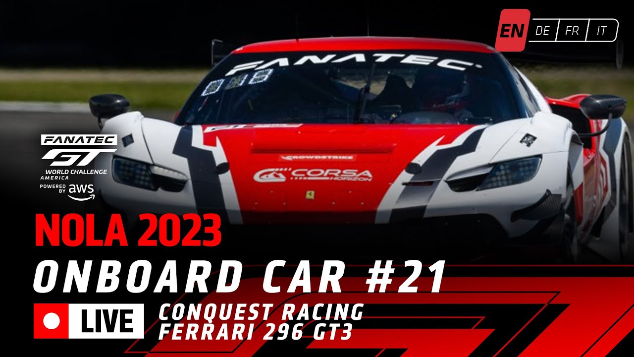 LIVE | CAR #21 | Race 2 |  NOLA USA | Fanatec GT World Challenge America Powered by AWS