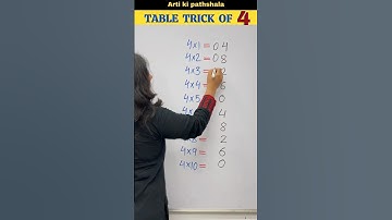 😜Table of 4 #shorts #trending #ytshorts #shortsfeed #artikipathshala
