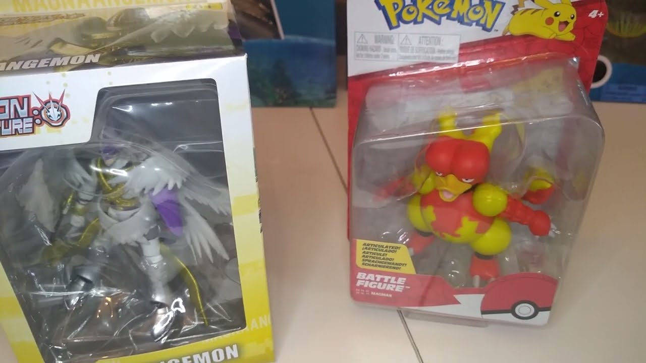 pokemon battle electabuzz magmar digimon magnangemon shodo bandai mc farlane avatar hot toys