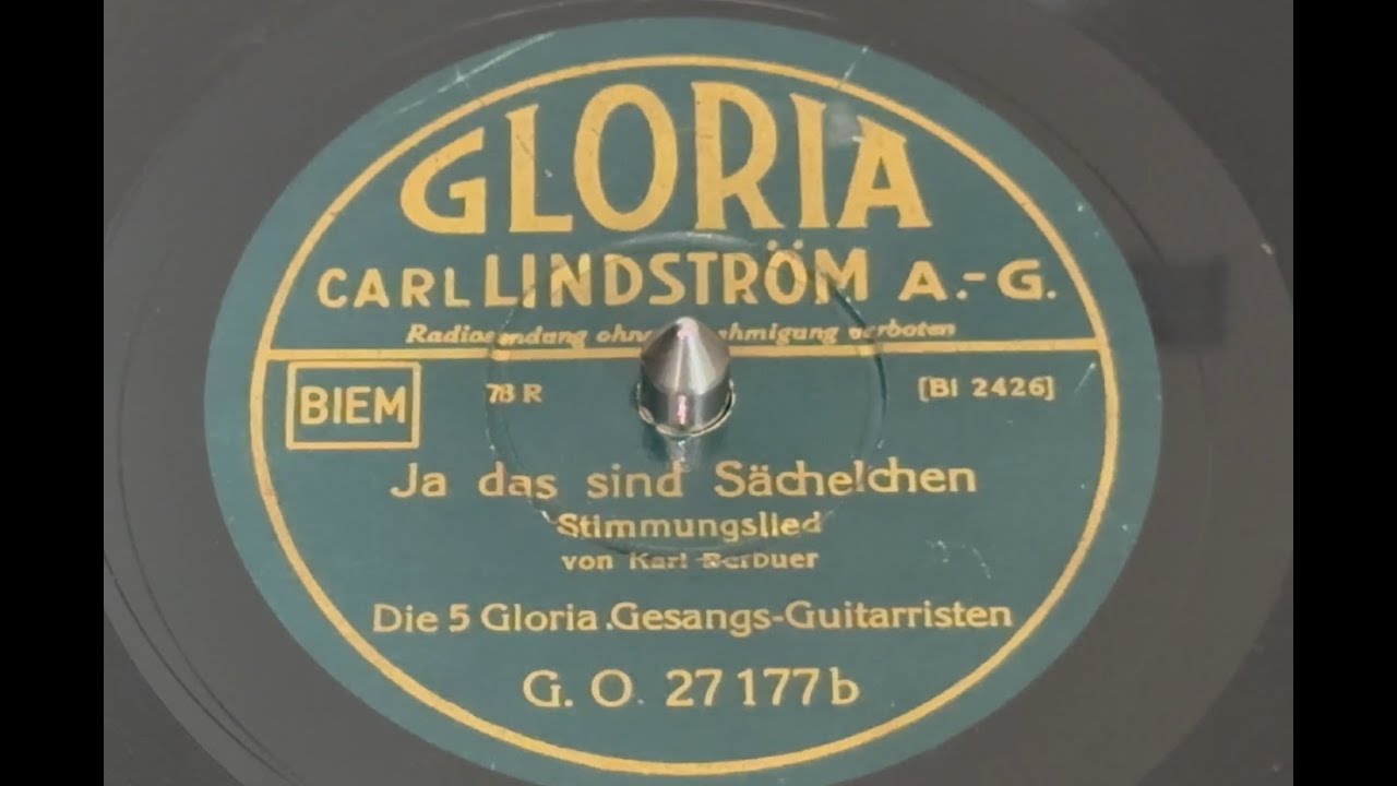 Ja, das sind Sächelchen | Karl Berbuer | Die 5 Gloria Gesangs-Guitarristen