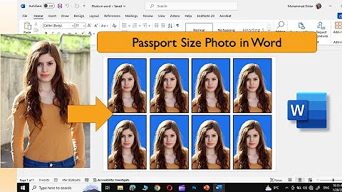 How to make passport size photo in Microsoft word #passportsizephoto