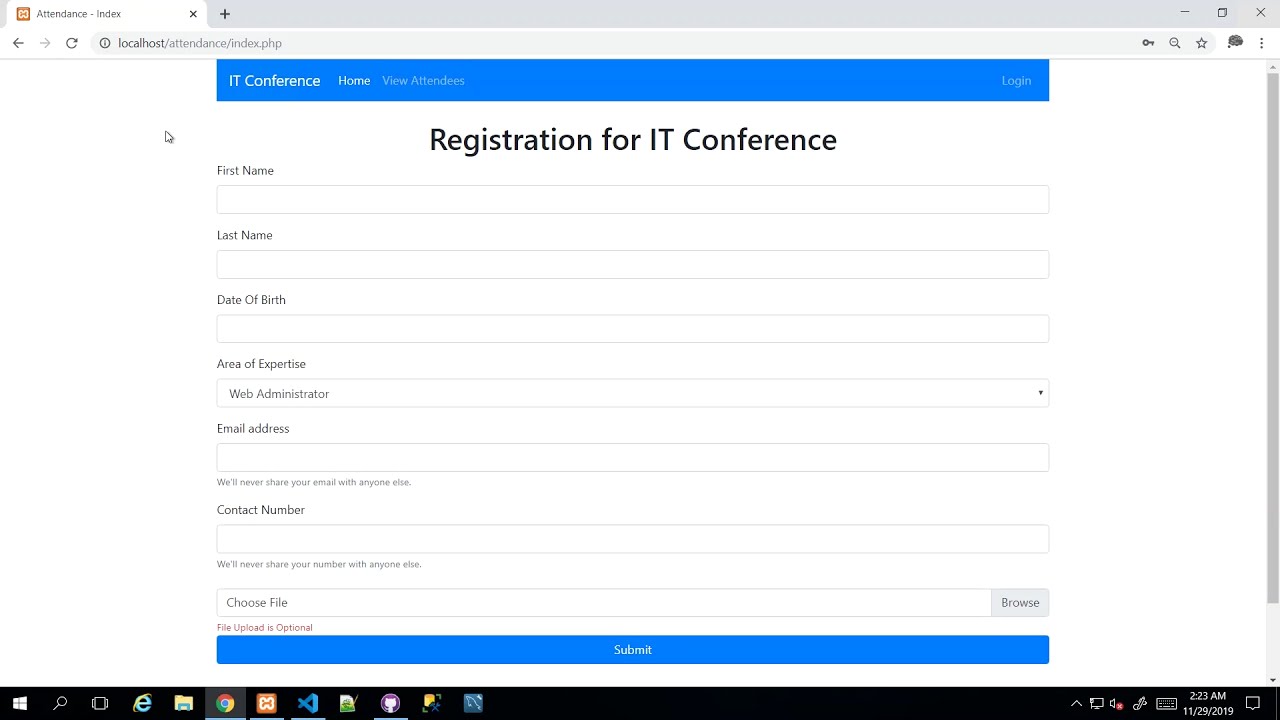 PHP Form - Final Touches - Deploy to Heroku and Fix Footer