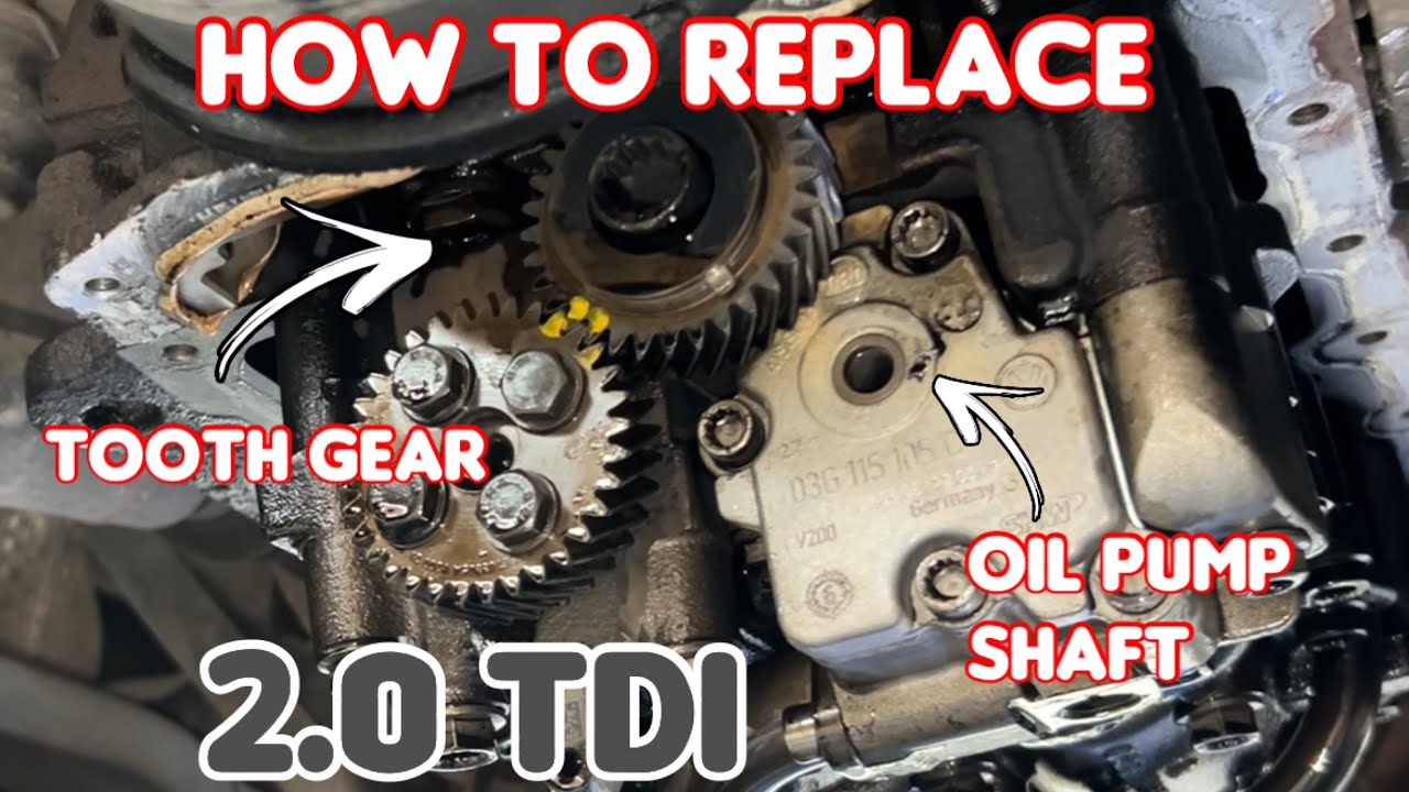 How to Replace 2.0 TDI Oil Pump Hex Drive Allen Key and Toothed Pulley