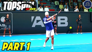 TopSpin 2K25 Career Mode Part 1! A STAR IS BORN!
