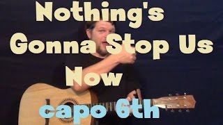 Nothings Gonna Stop Us Now (Starship) Easy Guitar Lesson How to Play Tutorial