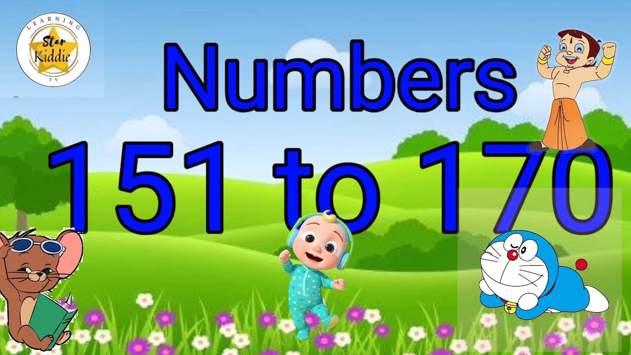 Learn Numbers 151 to 170,Counting from 151-170 छोटे बच्चों की पढ़ाई,