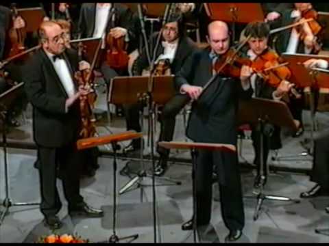 W.A. Mozart - Sinfonia Concertante-Andante / Igor Oistrakh and Valery Oistrakh (part I)