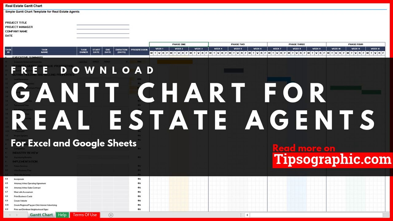 Simple Gantt Chart Google Sheets