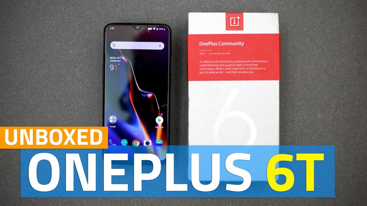OnePlus 6T Unboxing and First Look