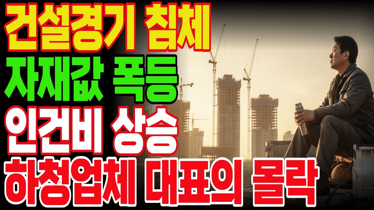 건설경기 침체 직격탄, 30년 배관공의 몰락 인건비 챙겨주려 사채까지 쓴 아파트 하청업체 대표의 최후!
