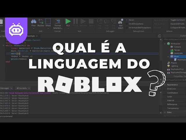 Aprenda a: Programar na Roblox em Lua com o Desenvolvedor fly_san, by  Roblox Developer Relations, Roblox Developer Português