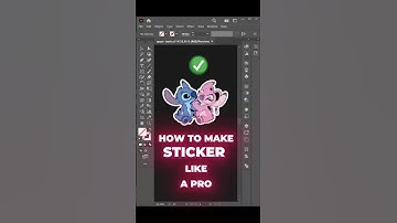 Adobe Illustrator 2025 Tips - How to make Sticker like a PRO✨ #AdobeIllustrator