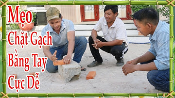 cách chặt gạch bằng tay cực dễ dàng khiến con gái cũng làm được. thử thách chặt gạch bằng tay