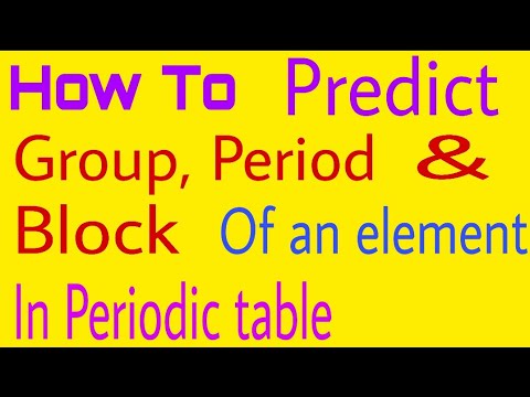 How to Predict Group, Period & Block of an element in Periodic table ...