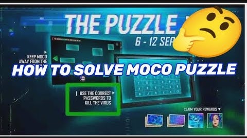 HOW TO SOLVE MOCO PUZZLE EVENT | EXPLAINED | FREEFIRE | #FREEFIRE #MOCOEVENT