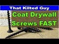 The Fast way to coat drywall screws, nails and fasteners, QUICKLY. And, it's easy. The Fast way to coat drywall screws, nails and fasteners, QUICKLY. And, it's easy.