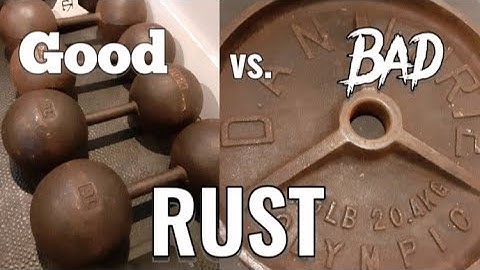 How to Tell the Difference Between Good and Bad Rust! Rusty Old Weights and Barbells - What