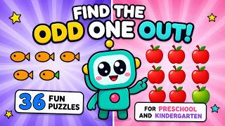 Find the Odd One Out! 36 Fun Puzzles for Preschool and Kindergarten