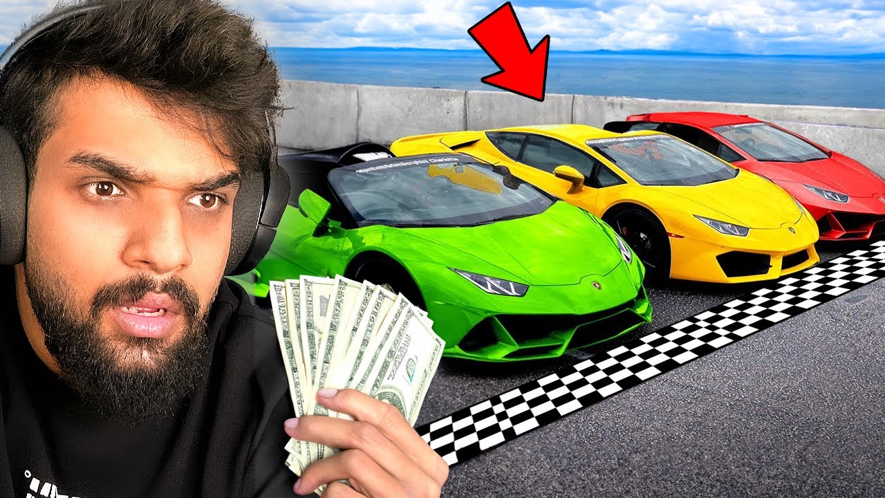 تحدي سباق سيارة لمبورجيني مع اليوتيوبر ديكراي ! 😨🚗