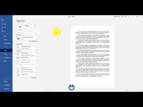 #Word Yazdır (Çıktı Alma) #Microsoft #Ofis #Yazdir #CiktiAlma #Print #Office