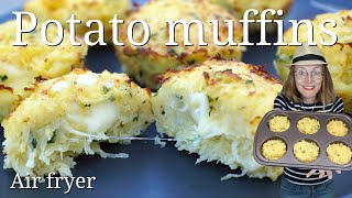 Potato muffins Air fryer | cheesy heart | Perfect for breakfast, appetizer or side dish. screenshot 5