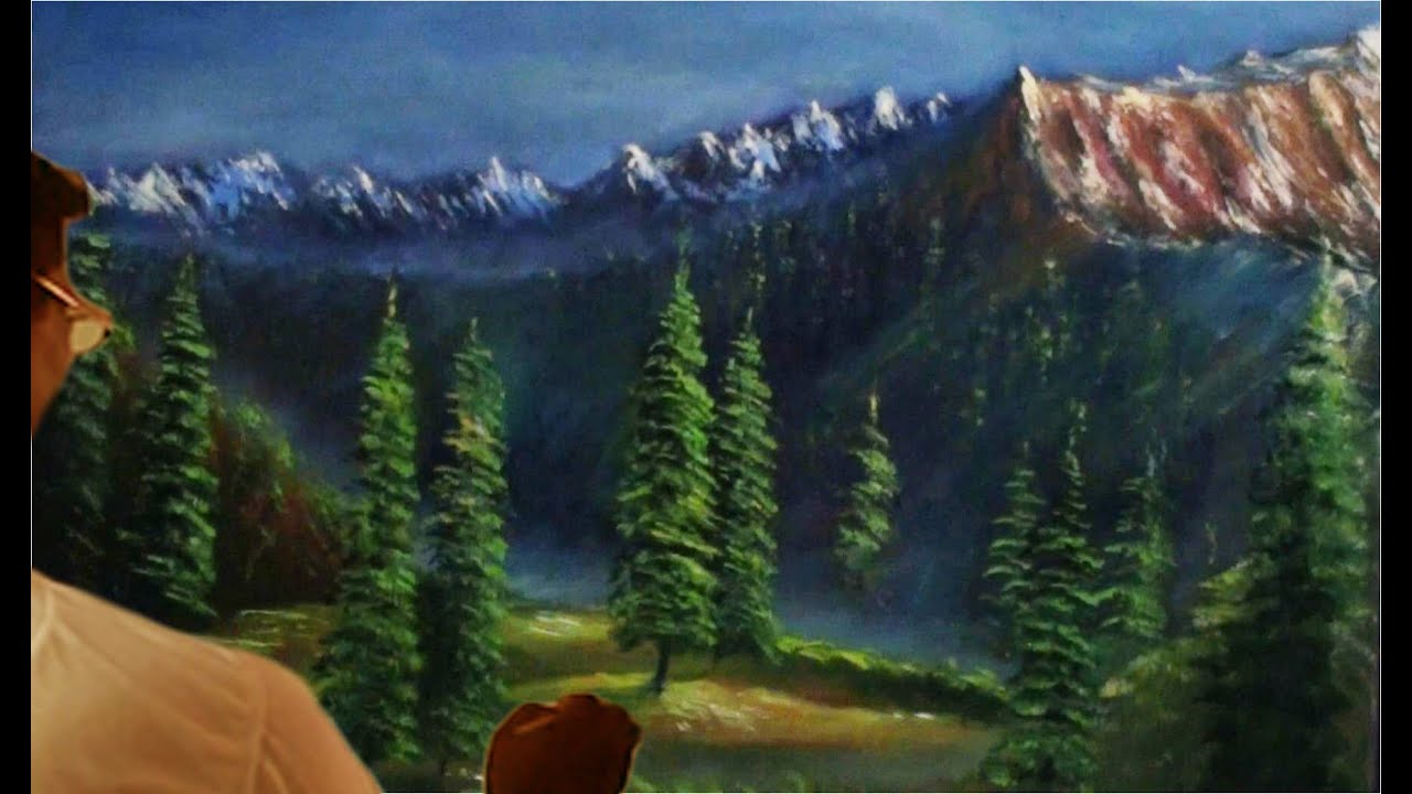 how to draw oil painting, landscape cool morning Paint With Dilip Art