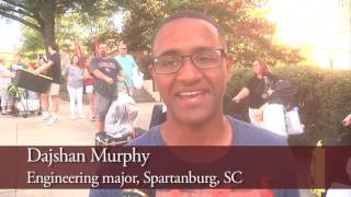 Students moving into the residence halls at the University of South Carolina