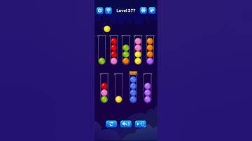 Ball Sort Puzzle level 377. #puzzle #strategy #gamer #game #live #mobile #new #ballsortpuzzle